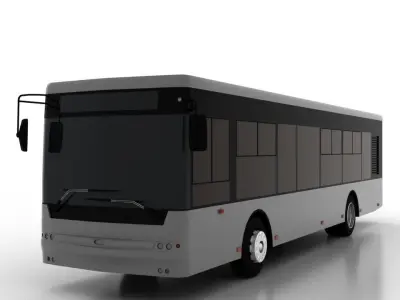 Bus Bogdan A70111 Low Low-poly 3D model