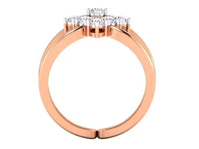  Women Ring Render 3dm STL MTL SLC JCD OBJ FBX Details 3D print model 57