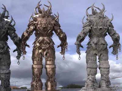 Minotaur sci fi design 3D model