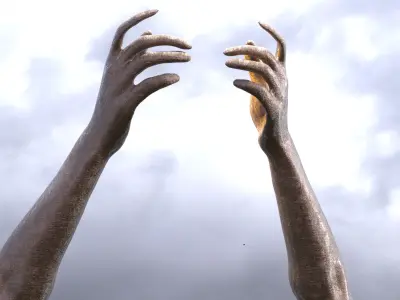 Garden Face hands  3D model