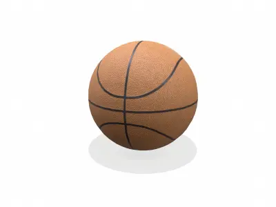  Generic Basketball Low-poly PBR 