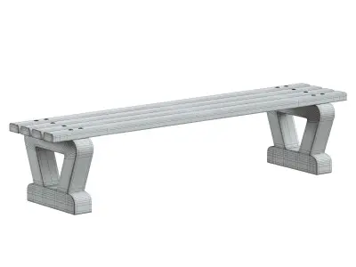 CONCRETE BENCH 110 3D model