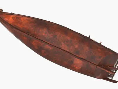  Wooden Qatar Dhow with Canopy 