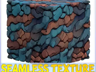 Stylized Stone Floor Seamless Texture Texture 24