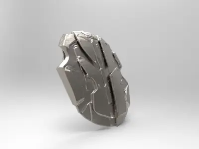 sci-fi fantasy shield 3D print model shop
