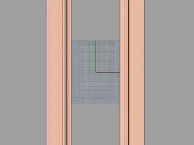 Door flower 3D relief STL Model for CNC woodworking carving E256 3D model
