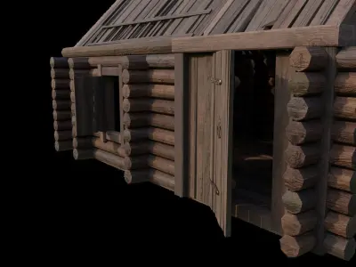 Medieval houses pack Low-poly 3D model buy