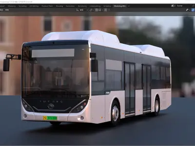 YUTONG E12i bus 3D model
