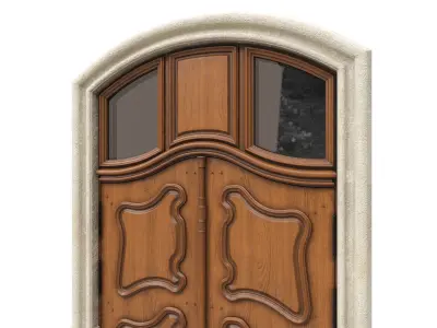 Entrance classic door 53 3D model