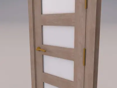 Door interior Low-poly 3D model