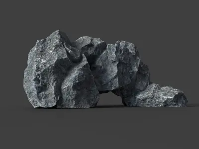 Rock 5-7 Low-poly 3D model