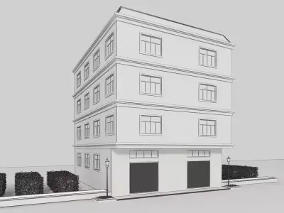 Apartment Building 3D model