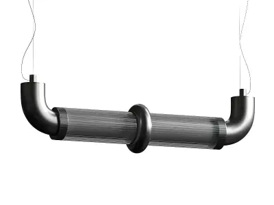 Stillux Lighting Lab Tube Horizontal Pendant Lamp 3D model