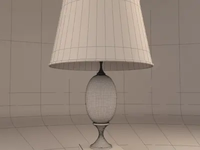 Empire Egg Table Lamp bronze 3D model