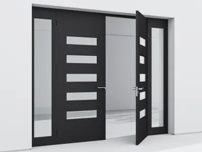 Aluminium door 99 3D model