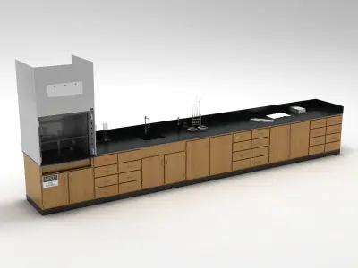 Laboratory Table 02 3D model