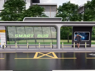 Bus Stop Collections -B1 3D model