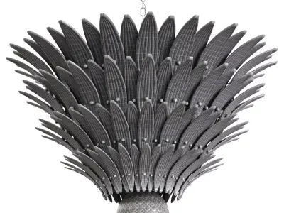Palmette ceiling lamp 3D model