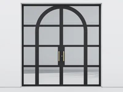 Aluminium door 338 3D model