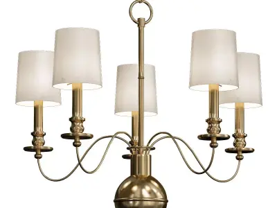 Hudson Valley Cohasset 5 Lt Chandelier 3D model
