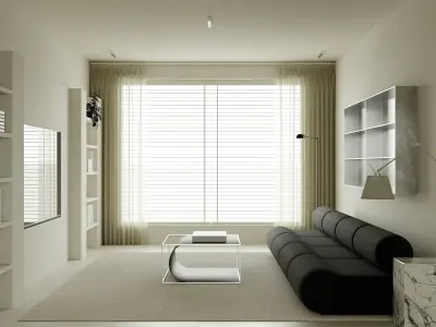 apartment interior scenes    3D model 4
