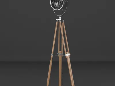 Studio Tripod Lamp 3D model