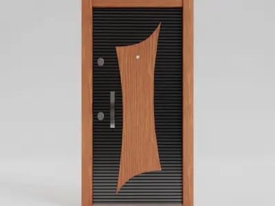 collection of 3 modern doors 3D Model Pack