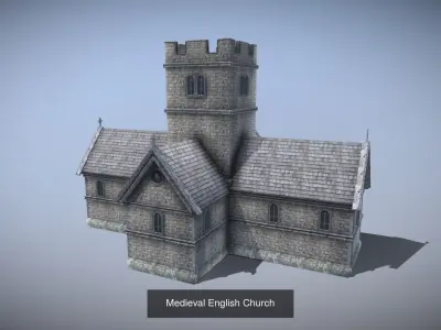 Medieval Town Models 3D Model Pack