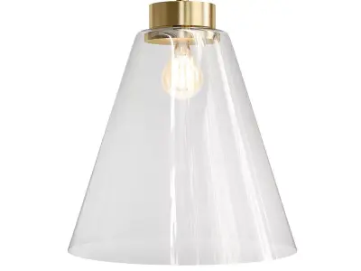 Untitled claremont pendant light with clear glass shade 3D model