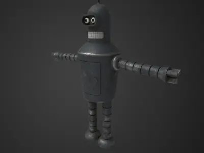Bender Low-poly 3D model