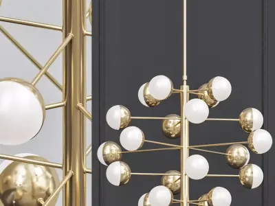 Italian Globe Cedar Moss Light 20 3D model