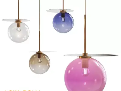 Barbra chandelier 3d model Low-poly 3D model