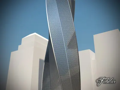 Building 17 Low-poly 3D model