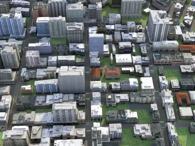 City 111 Low-poly 3D model