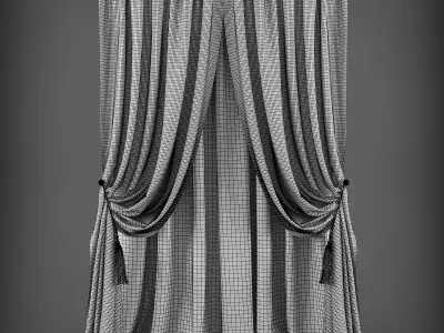 Curtain 3D model 305 Low-poly 3D model