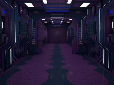 Sci Fi Corridor  3D model