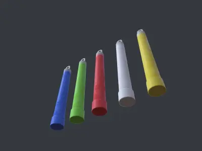 Glow Stick Low-poly 3D model