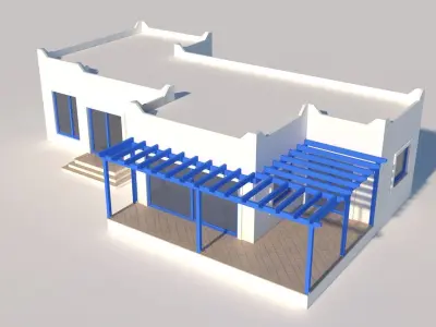 Greek House 3D model