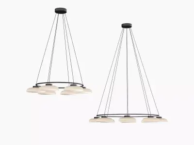 Devorm Straight Ring  Dome Pendant Lamps 3D model
