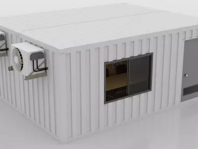 Container Construction Site Cabin  3D model