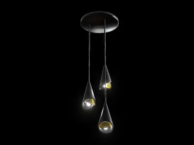Modern Chandelier Low-poly 3D model purchase