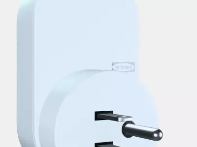 TRADFRI Wireless control outlet 1 Low-poly 3D model