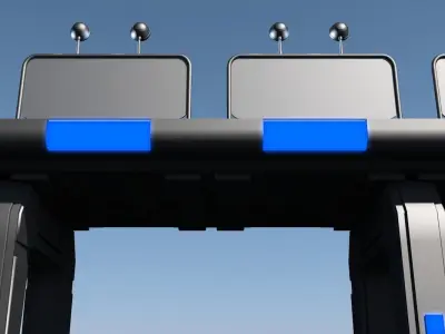 Sci Fi Bridge 3D model shop