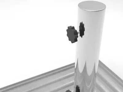 Kumba Parasol Base Low-poly 3D model