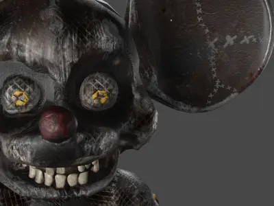 Mechanical Mouse Low-poly 3D model