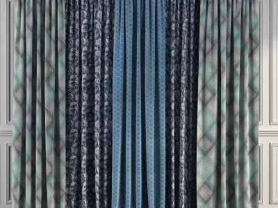 Curtain Set 82 3D model