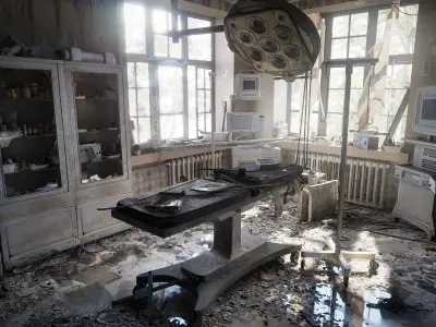 Abandoned Hospital  Low-poly 3D model