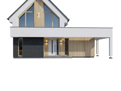 Modern house Korczynscy 3D model