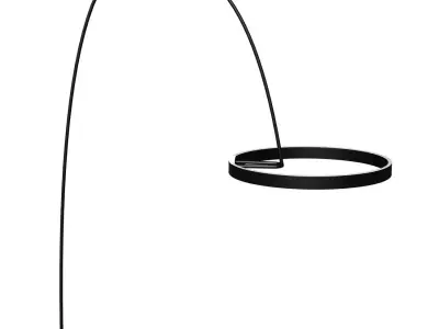 Outdoor designer lamp Mito by Occio black H210 3D model