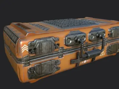 Sci-Fi Panels PBR 3D model Low-poly 3D model